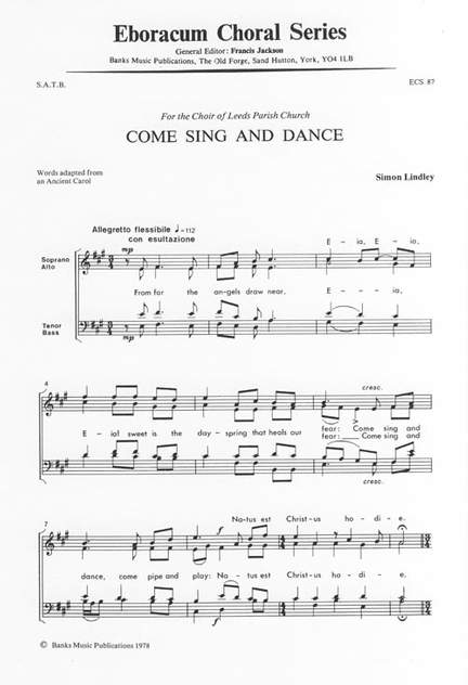 Lindley: Come Sing And Dance