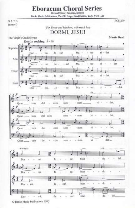 Read: Dormi Jesu!