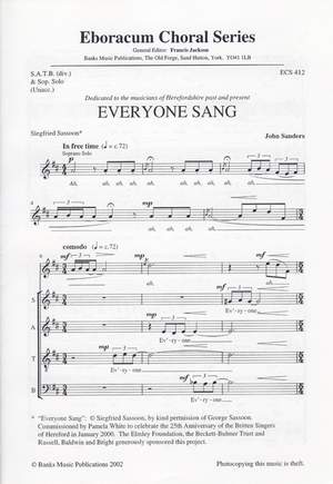 Sanders: Everyone Sang