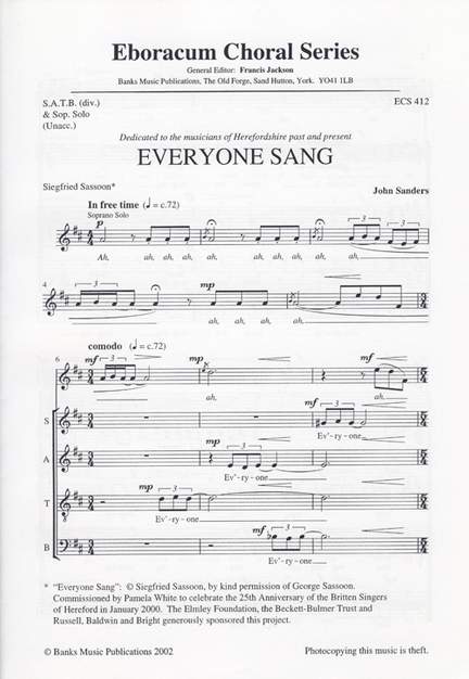 Sanders: Everyone Sang