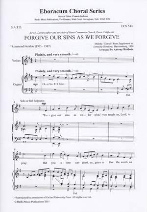 Baldwin: Forgive Our Sins As We Forgive