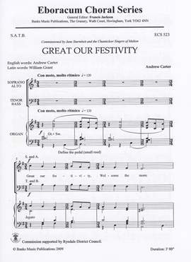 Carter: Great Our Festivity