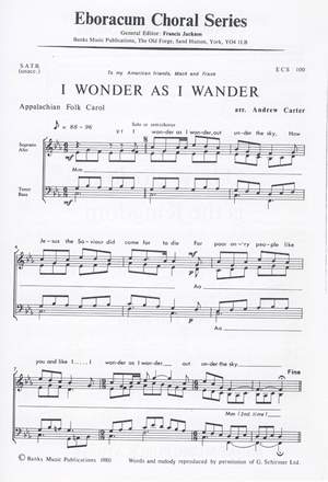 Carter: I Wonder As I Wander