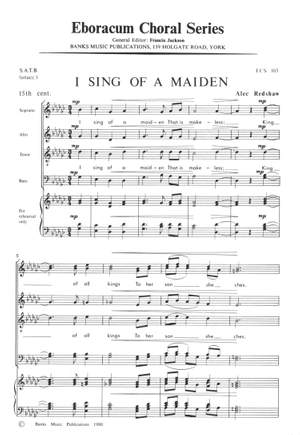 Redshaw: I Sing Of A Maiden