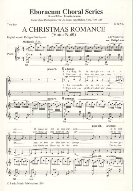 Weckerlin: Christmas Romance, A