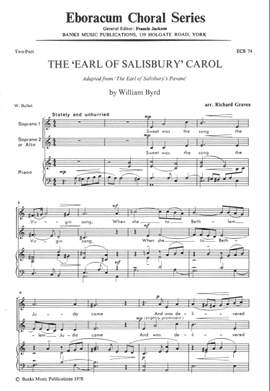 Byrd: Earl Of Salisbury Carol, The