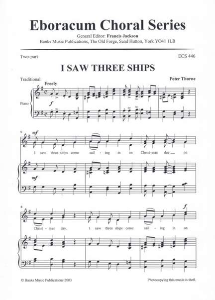 Thorne: I Saw Three Ships