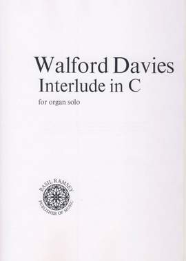Walford Davies: Interlude In C