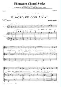 Benger: O Word Of God Above