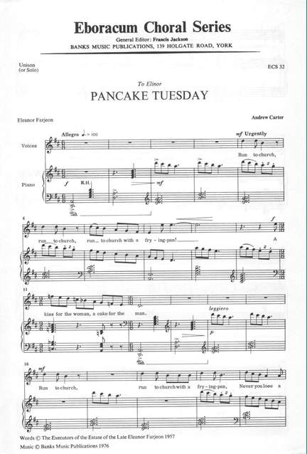 Carter: Pancake Tuesday