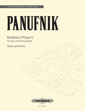 Panufnik, Roxanna: Modlitwa ("Prayer") voice & string 4tet