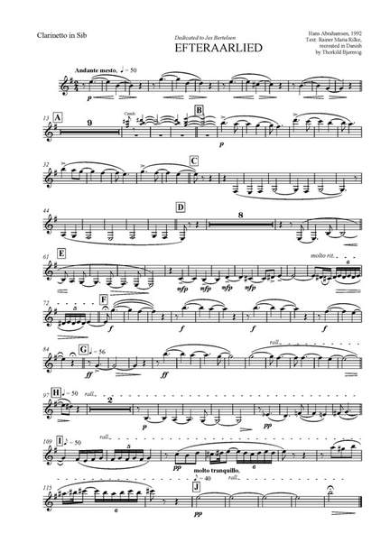 Hans Abrahamsen: Efteraarslied / Herbstlied