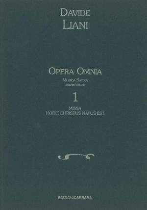 Liani, D: Opera Omnia n.1 Band 1