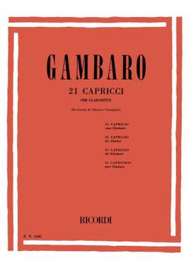 Gambaro: 21 Caprices (ed. A.Giampieri)