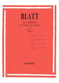 Blatt: 12 Capricci in Forma di Studio Op.17