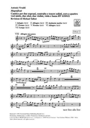 Vivaldi: Magnificat RV610/611 (Crit.Ed.)