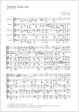 Nucius: Tenebrae factae sunt (aMoll)