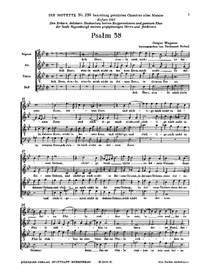 Wagener: Psalm 38 (BDur)
