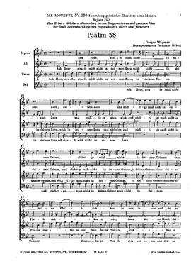 Wagener: Psalm 38 (BDur)