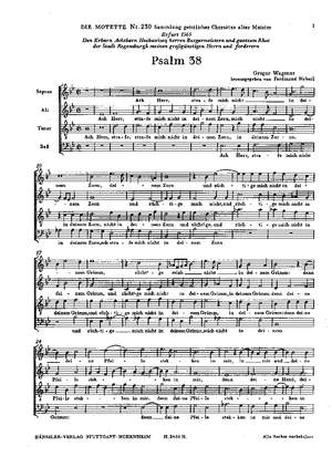 Wagener: Psalm 38 (BDur)