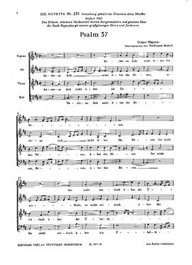 Wagener: Psalm 37 (DDur)