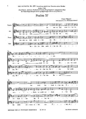Wagener: Psalm 37 (DDur)