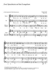 Jacobi: Zwei Spruchtexte auf das Evangelium