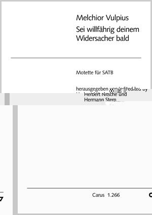 Vulpius: Sei willfährig deinem Widersacher (DDur)
