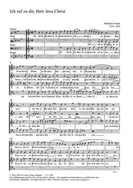 Franck; Praetorius: Ich ruf zu dir