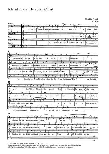 Franck; Praetorius: Ich ruf zu dir