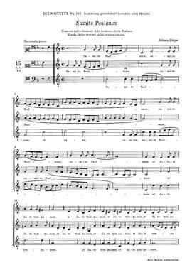 Crüger: Sumite psalmum (CDur)