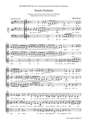 Crüger: Sumite psalmum (CDur)