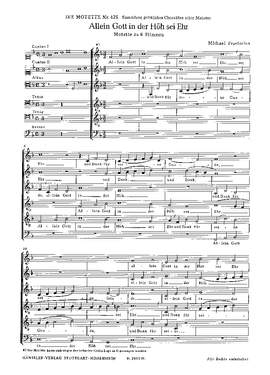 Praetorius: Allein Gott in der Höh sei Ehr (FDur)