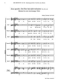 Zion spricht: Der Herr hat mich verlassen (fisMoll)