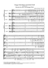 Calvisius: Psalm 96 "Singet dem Herrn"