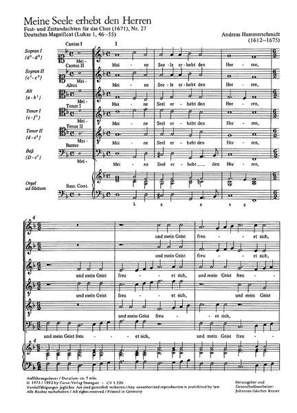 Hammerschmidt: Magnificat