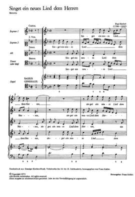 Siefert: Singet ein neues Lied