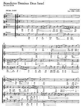 Lupi: Benedictus Dominus Deus
