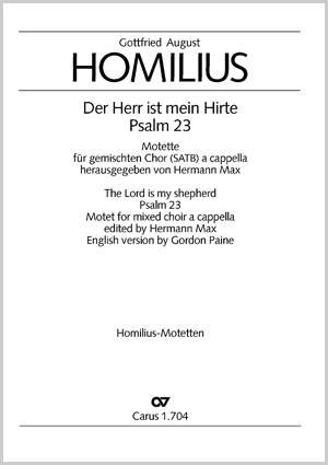 Homilius: Der Herr ist mein Hirte (V.8; B-Dur)