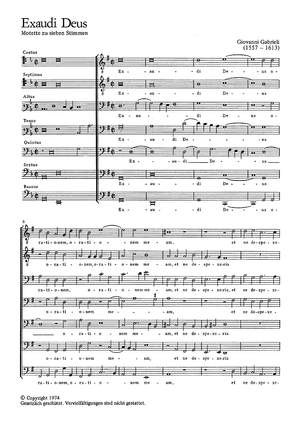 Gabrieli: Exaudi Deus orationem meam (GDur)
