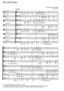 Sweelinck: Halleluja! Lobet den Herrn (EsDur)