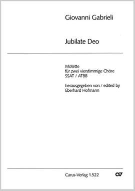Gabrieli: Jubilate Deo omnis terra (gMoll)