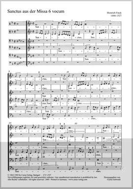 Finck: Sanctus