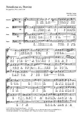 Lasso: Benedictus es, Domine (Sei gepriesen, Herr, unser Gott) (no. 27; GDur)
