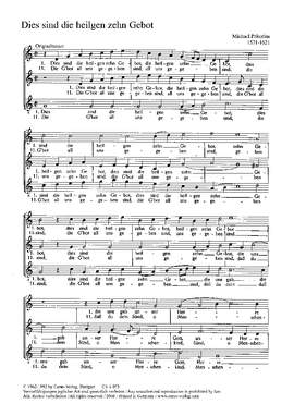 Praetorius: Dies sind die heiligen zehn Gebot (Op.9 no. 56)