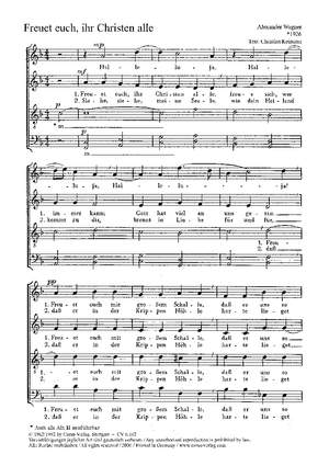 Wagner: Freuet euch, ihr Christen alle (FDur)