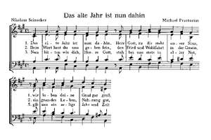 Bach, JS: Das neugeborne Kindelein; Gesius: Freut euch; Praetorius: Das alte Jahr