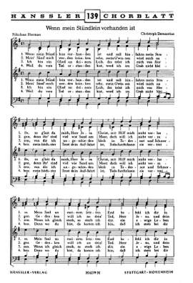 Bach: Es ist gewißlich; Demantius: Wenn mein Stündlein