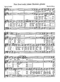 Ducis; Stern: Nun freut euch, lieben Christen