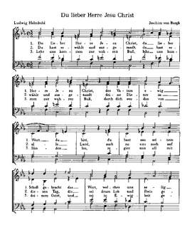 Bach, J vom: Du lieber Herre Jesu Christ; Oechsler: Wach auf, meins Herzens Schöne